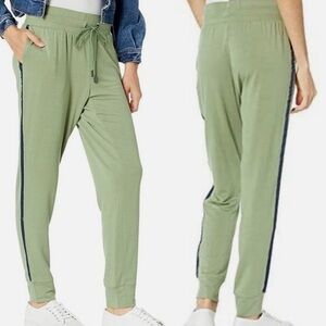Skinnygirl Joggers –‎ Army Green With Navy Stripe – Size 1X (NWT)